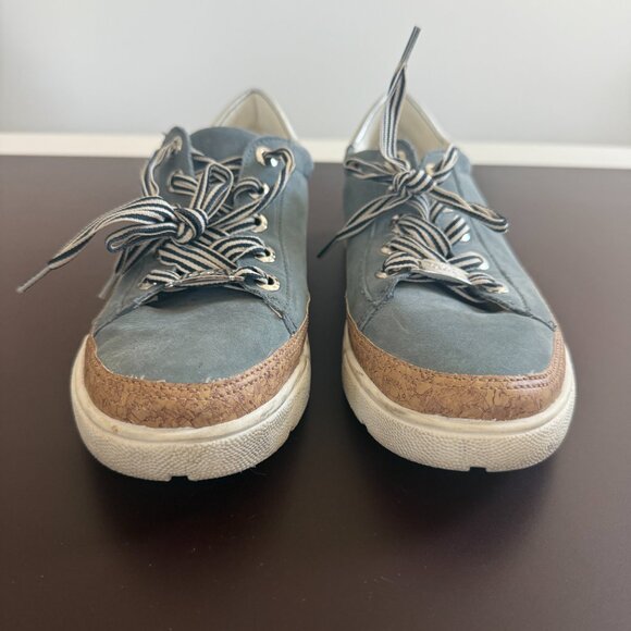 Ara Women’s Renata HighSoft Sneaker – Blue Leather, Size 5.5 - Picture 5 of 5